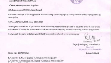 Azimganj Municipality Work Order